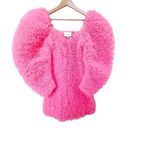 Selezza London Tulle Mini Dress Pink Blossom Dress XS Statement Party Designer